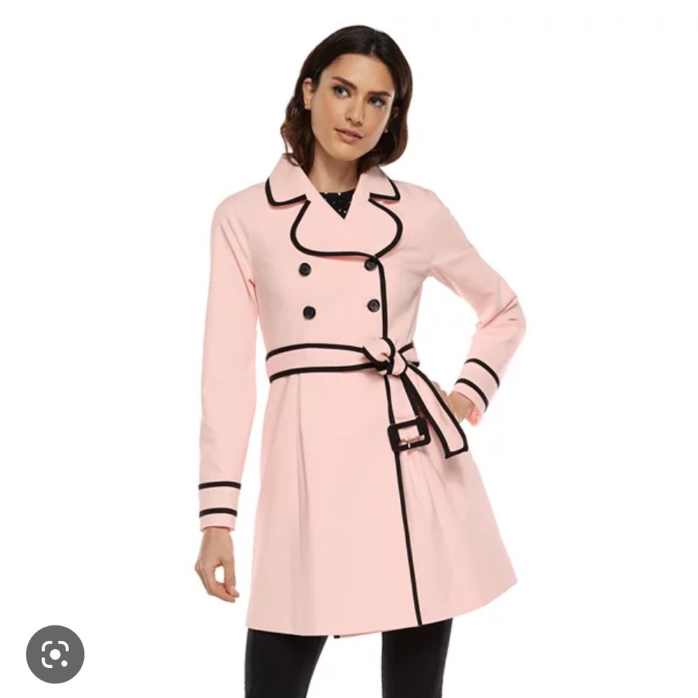 Elle Trench Coat Sz 6 EUC